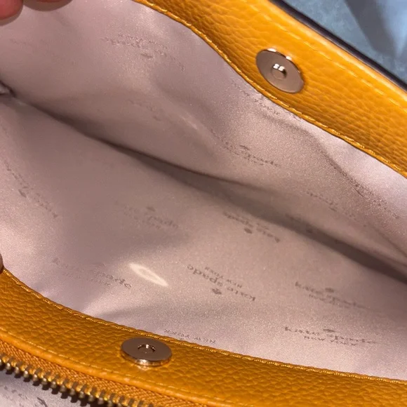 Kate Spade Crossbody Squash Pebbled Leather Purse Bag New With Tag - Picture 11 of 15